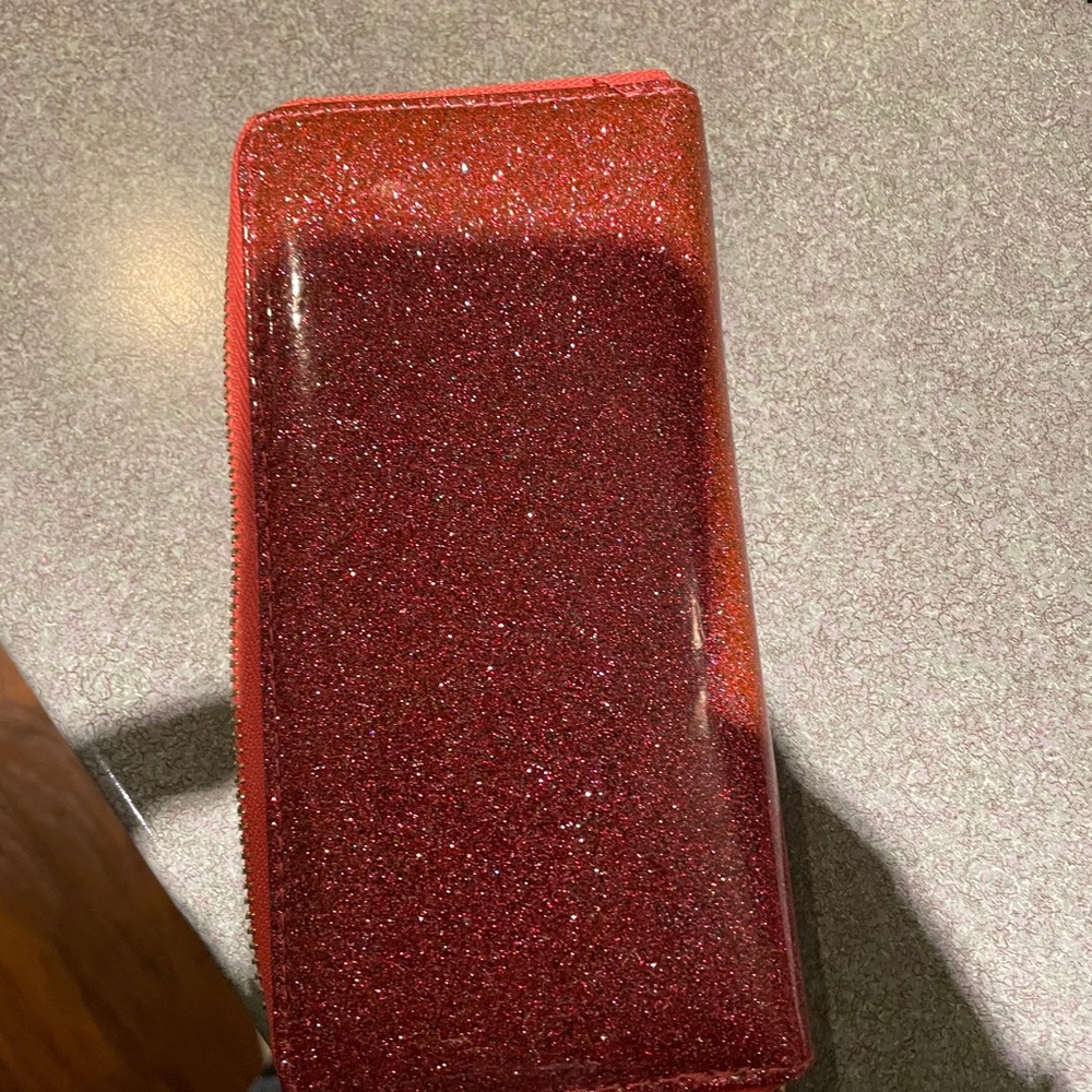 Pink sparkle wallet